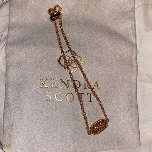 Kendra Scott rose gold with rose gold druzy bracelet